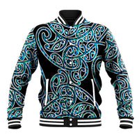 New Zealand Baseball Jacket Maori Pattern Papua Shell LT6 - Wonder Print Shop