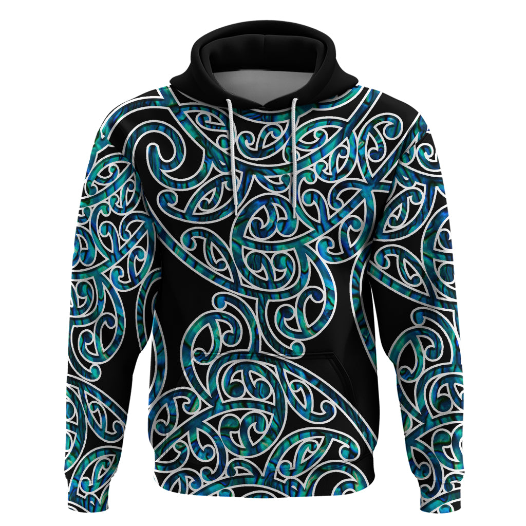 New Zealand Hoodie Maori Pattern Papua Shell LT6 - Wonder Print Shop