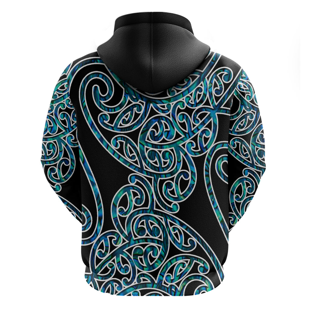 New Zealand Hoodie Maori Pattern Papua Shell LT6 - Wonder Print Shop