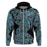 New Zealand Hoodie Maori Pattern Papua Shell LT6 - Wonder Print Shop