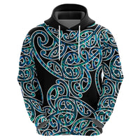 New Zealand Hoodie Maori Pattern Papua Shell LT6 - Wonder Print Shop