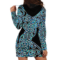 New Zealand Hoodie Dress Maori Pattern Papua Shell LT6 - Wonder Print Shop