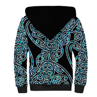 New Zealand Sherpa Hoodie Maori Pattern Papua Shell LT6 - Wonder Print Shop
