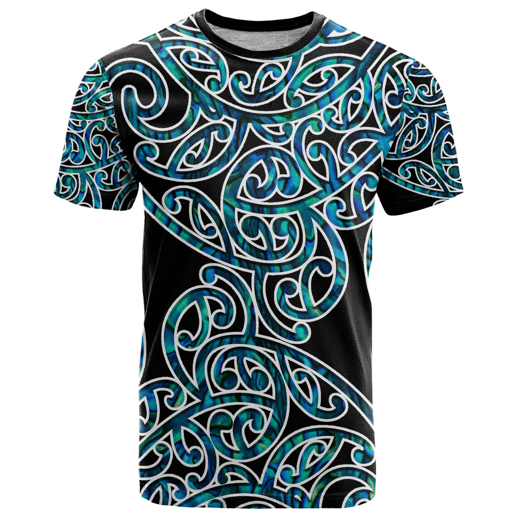 New Zealand T Shirt Maori Pattern Papua Shell LT6 - Wonder Print Shop