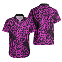 New Zealand Hawaiian Shirt Maori Pattern Purple LT6 - Wonder Print Shop