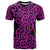 New Zealand T Shirt Maori Pattern Purple LT6 - Wonder Print Shop