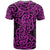 New Zealand T Shirt Maori Pattern Purple LT6 - Wonder Print Shop