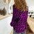 New Zealand Women Casual Shirt Maori Pattern Purple LT6 - Wonder Print Shop