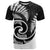 New Zealand T Shirt Maori With Silver Fern White LT6 - Wonder Print Shop