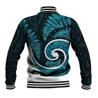 New Zealand Baseball Jacket Maori With Silver Fern Papua Shell Green Ver.1 LT6 - Wonder Print Shop