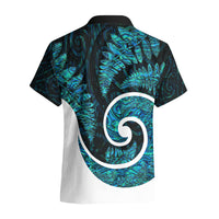 New Zealand Hawaiian Shirt Maori With Silver Fern Papua Shell Green Ver.1 LT6 - Wonder Print Shop