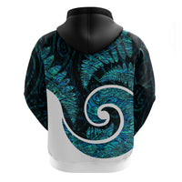 New Zealand Hoodie Maori With Silver Fern Papua Shell Green Ver.1 LT6 - Wonder Print Shop