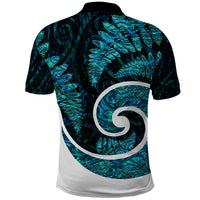 New Zealand Polo Shirt Maori With Silver Fern Papua Shell Green Ver.1 LT6 - Wonder Print Shop