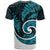 New Zealand T Shirt Maori With Silver Fern Papua Shell Green Ver.1 LT6 - Wonder Print Shop