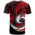 New Zealand T Shirt Maori With Silver Fern Red LT6 - Wonder Print Shop