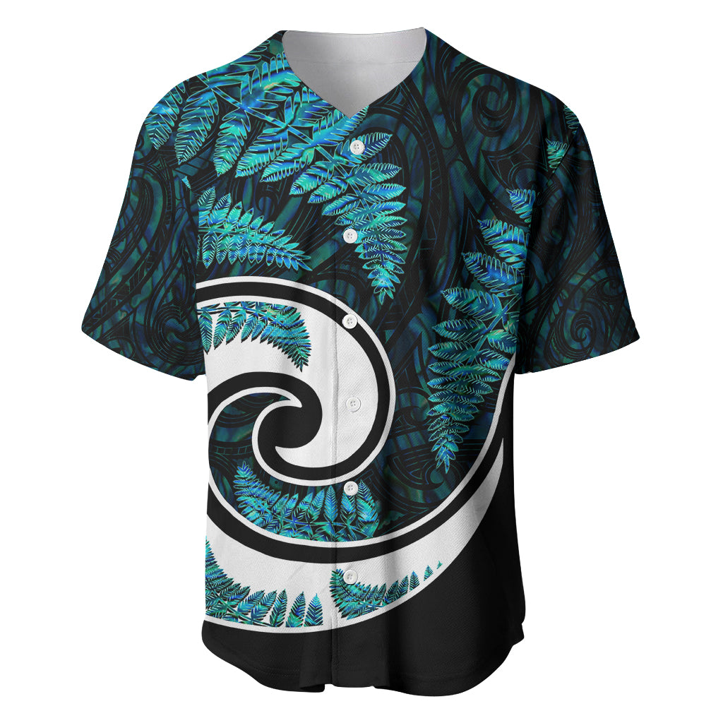 New Zealand Baseball Jersey Maori With Silver Fern Papua Shell Green Ver.2 LT6 - Wonder Print Shop