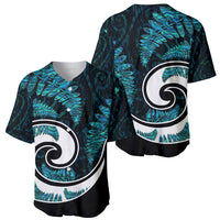 New Zealand Baseball Jersey Maori With Silver Fern Papua Shell Green Ver.2 LT6 - Wonder Print Shop
