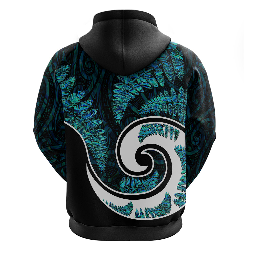 New Zealand Hoodie Maori With Silver Fern Papua Shell Green Ver.2 LT6 - Wonder Print Shop