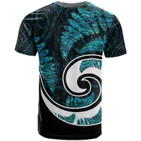 New Zealand T Shirt Maori With Silver Fern Papua Shell Green Ver.2 LT6 - Wonder Print Shop