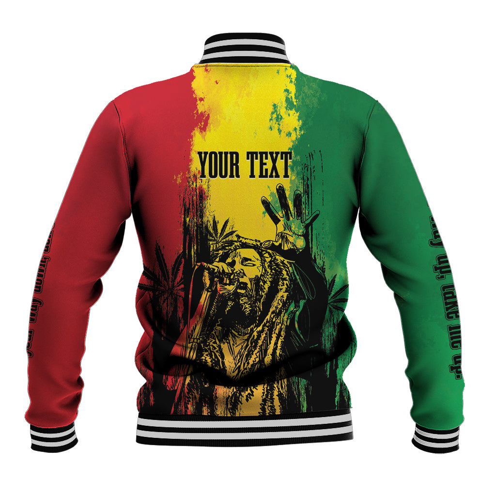 Legend Bob Personalized Baseball Jacket Reggae Grunge LT7 - Wonder Print Shop