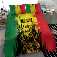 Legend Bob Personalized Bedding Set Reggae Grunge LT7 - Wonder Print Shop