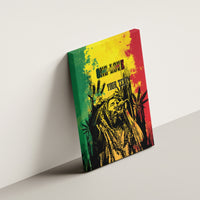 Legend Bob Personalized Canvas Wall Art Reggae Grunge LT7 - Wonder Print Shop