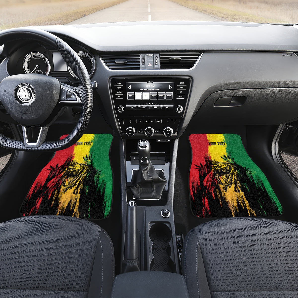 Legend Bob Personalized Car Mats Reggae Grunge LT7 - Wonder Print Shop