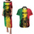 Legend Bob Personalized Couples Matching Puletasi and Hawaiian Shirt Reggae Grunge LT7 - Wonder Print Shop