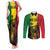 Legend Bob Personalized Couples Matching Tank Maxi Dress and Long Sleeve Button Shirt Reggae Grunge LT7 - Wonder Print Shop