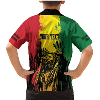 Legend Bob Personalized Family Matching Mermaid Dress and Hawaiian Shirt Reggae Grunge LT7 - Wonder Print Shop