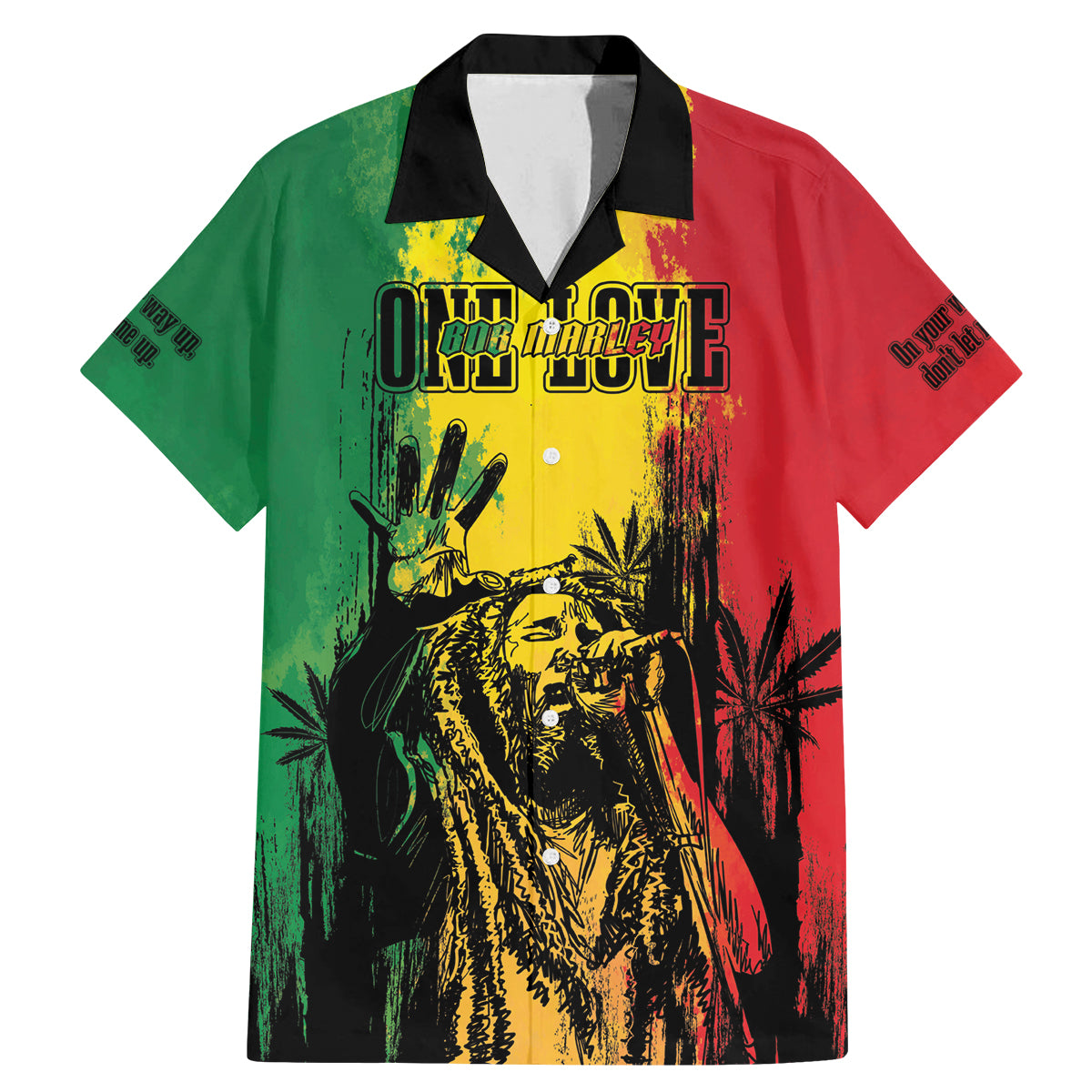 Legend Bob Personalized Family Matching Mermaid Dress and Hawaiian Shirt Reggae Grunge LT7 - Wonder Print Shop