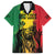 Legend Bob Personalized Family Matching Off Shoulder Maxi Dress and Hawaiian Shirt Reggae Grunge LT7 - Wonder Print Shop