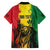 Legend Bob Personalized Family Matching Off Shoulder Maxi Dress and Hawaiian Shirt Reggae Grunge LT7 - Wonder Print Shop