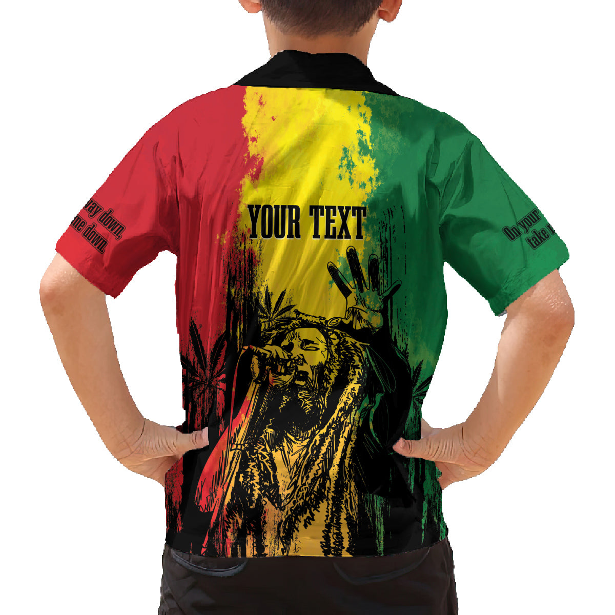 Legend Bob Personalized Family Matching Summer Maxi Dress and Hawaiian Shirt Reggae Grunge - Wonder Print Shop