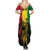 Legend Bob Personalized Family Matching Summer Maxi Dress and Hawaiian Shirt Reggae Grunge - Wonder Print Shop