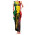 Legend Bob Personalized Family Matching Tank Maxi Dress and Hawaiian Shirt Reggae Grunge - Wonder Print Shop