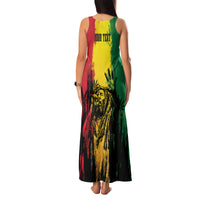 Legend Bob Personalized Family Matching Tank Maxi Dress and Hawaiian Shirt Reggae Grunge - Wonder Print Shop