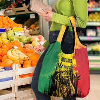 Bob Marley Personalized Grocery Bag Reggae Grunge