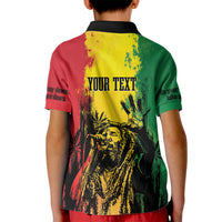 Legend Bob Personalized Kid Polo Shirt Reggae Grunge - Wonder Print Shop