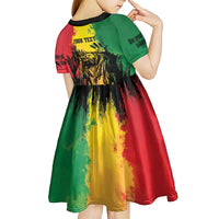 Legend Bob Personalized Kid Short Sleeve Dress Reggae Grunge - Wonder Print Shop