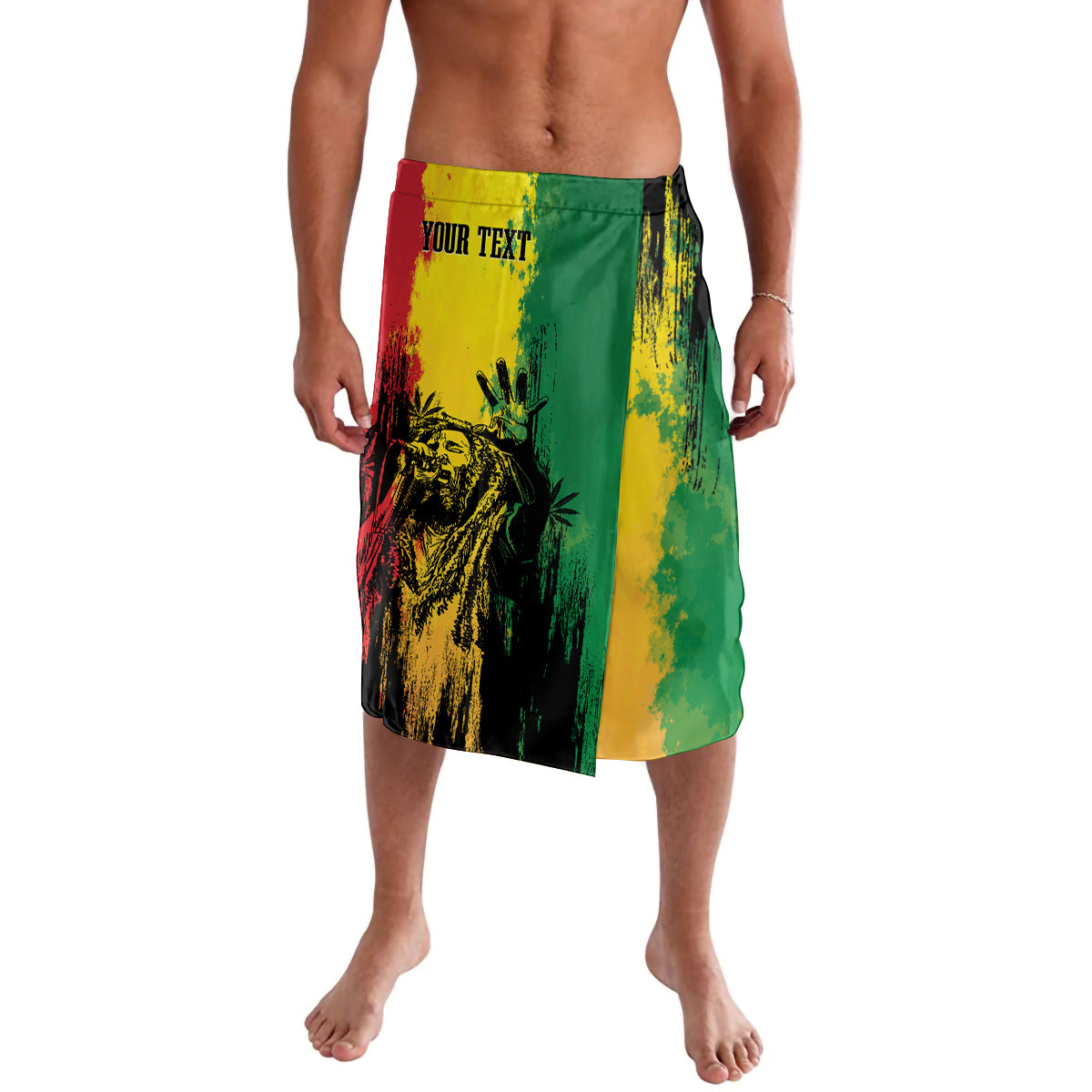 Legend Bob Personalized Lavalava Reggae Grunge - Wonder Print Shop