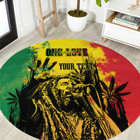 Bob Marley Personalized Round Carpet Reggae Grunge