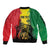 Legend Bob Personalized Sleeve Zip Bomber Jacket Reggae Grunge - Wonder Print Shop