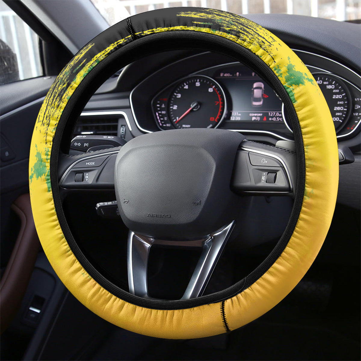 Legend Bob Steering Wheel Cover Reggae Grunge - Wonder Print Shop