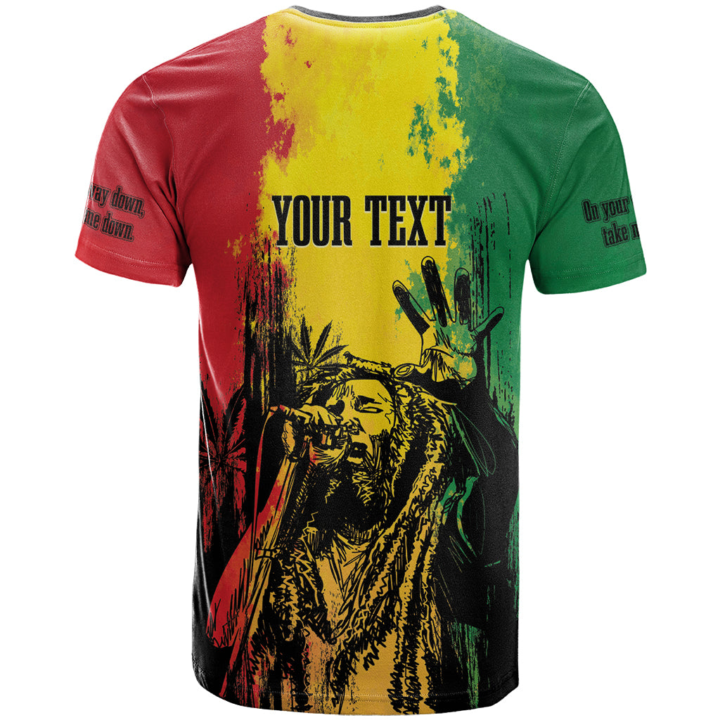 Legend Bob Personalized T Shirt Reggae Grunge - Wonder Print Shop