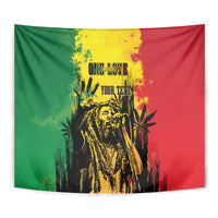 Legend Bob Personalized Tapestry Reggae Grunge - Wonder Print Shop
