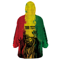 Legend Bob Personalized Wearable Blanket Hoodie Reggae Grunge - Wonder Print Shop