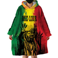 Legend Bob Personalized Wearable Blanket Hoodie Reggae Grunge - Wonder Print Shop