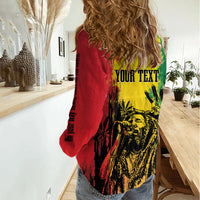 Legend Bob Personalized Women Casual Shirt Reggae Grunge - Wonder Print Shop