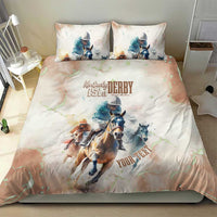 Personalised Kentucky Horse Racing Bedding Set 151st Anniversary LT7
